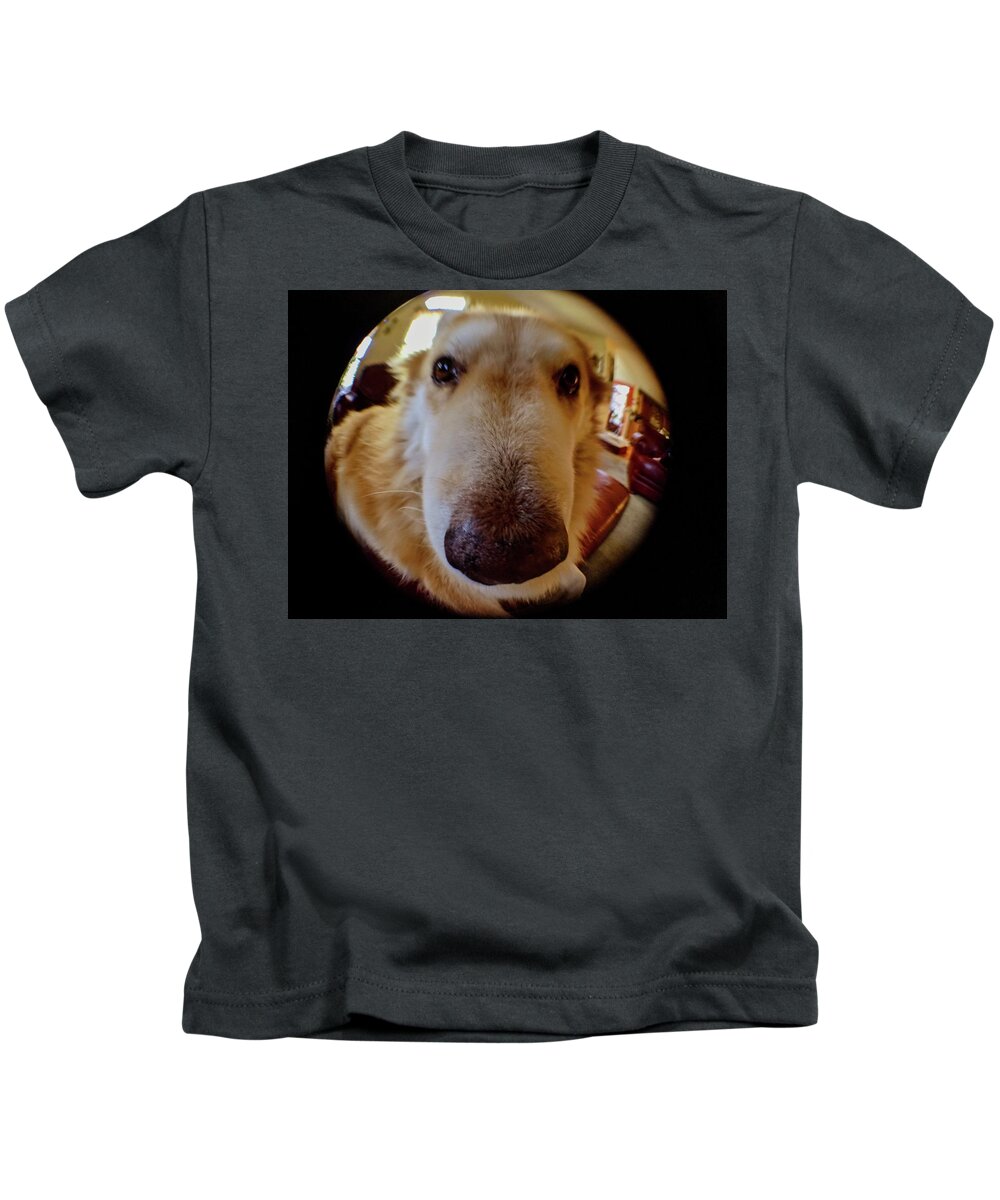  Kids T-Shirt featuring the photograph Close In Doggy by Brad Nellis