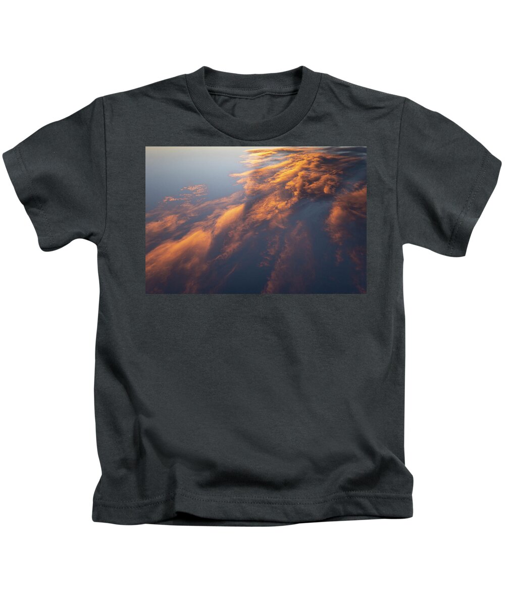 Sky Kids T-Shirt featuring the photograph Clouds At Sunset by Karen Rispin