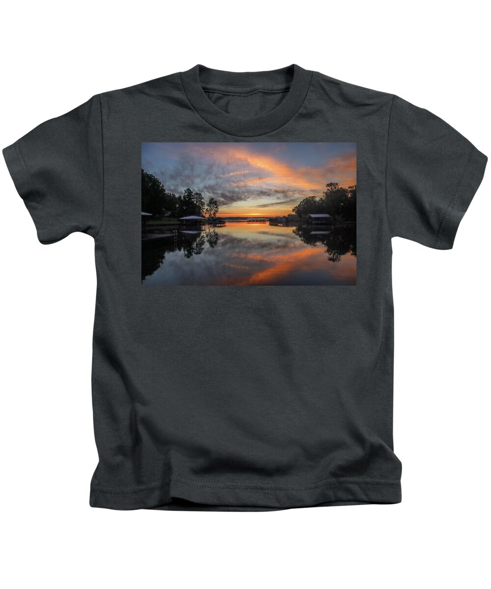 Lake Kids T-Shirt featuring the photograph Color Intersections Cove by Ed Williams