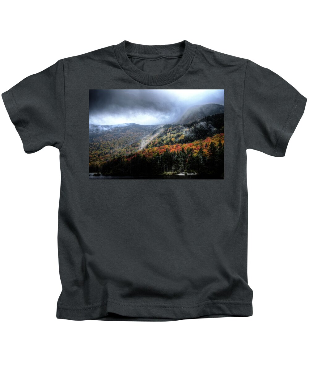 Autumn Kids T-Shirt featuring the photograph Colors at an Autumn Beaver Pond by Wayne King