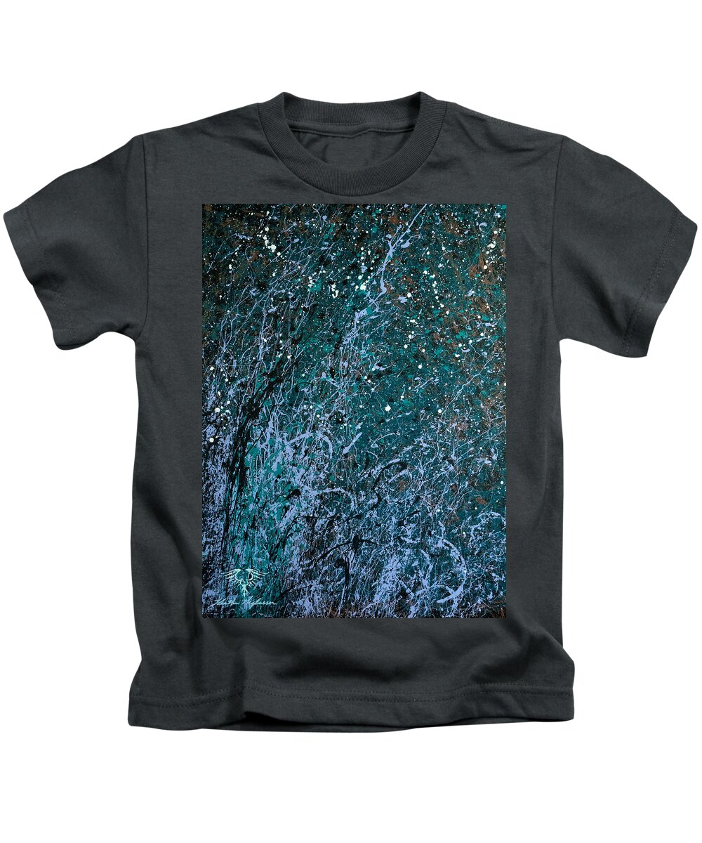 Abstract Kids T-Shirt featuring the painting Cove Hold by Heather Meglasson Impact Artist