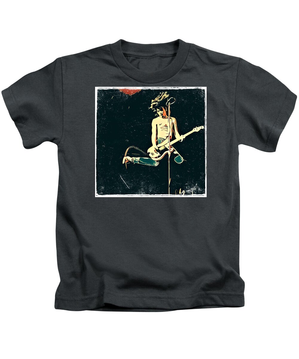 Ramones Kids T-Shirt featuring the digital art Cretin Hoppin by Christina Rick