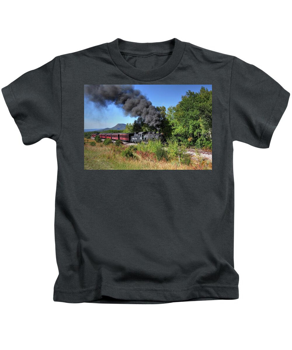 Fine Art Kids T-Shirt featuring the photograph Cumbres Toltec Railroad II by Robert Harris