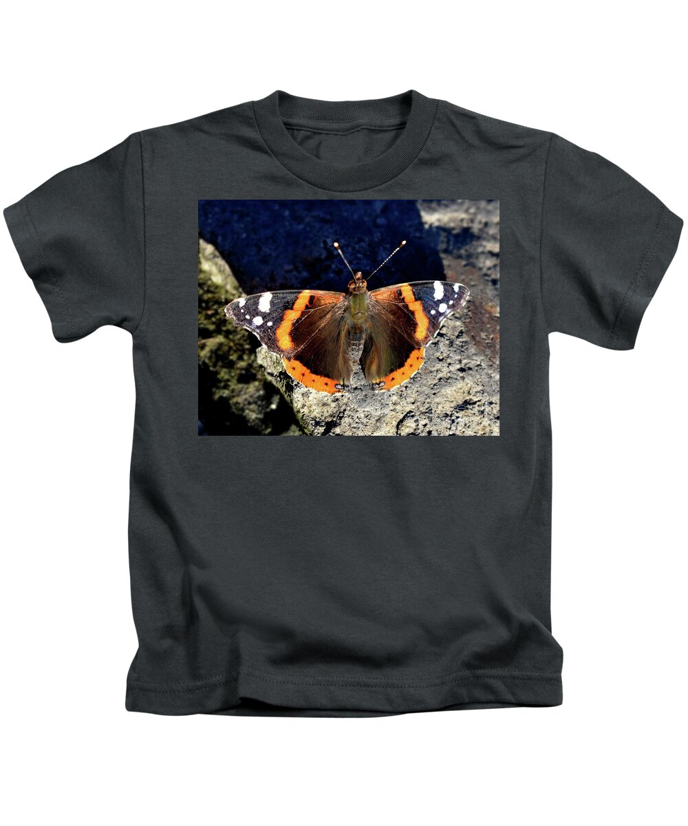 Nature Kids T-Shirt featuring the photograph Dance of Heavens Butterfly  by Leonida Arte