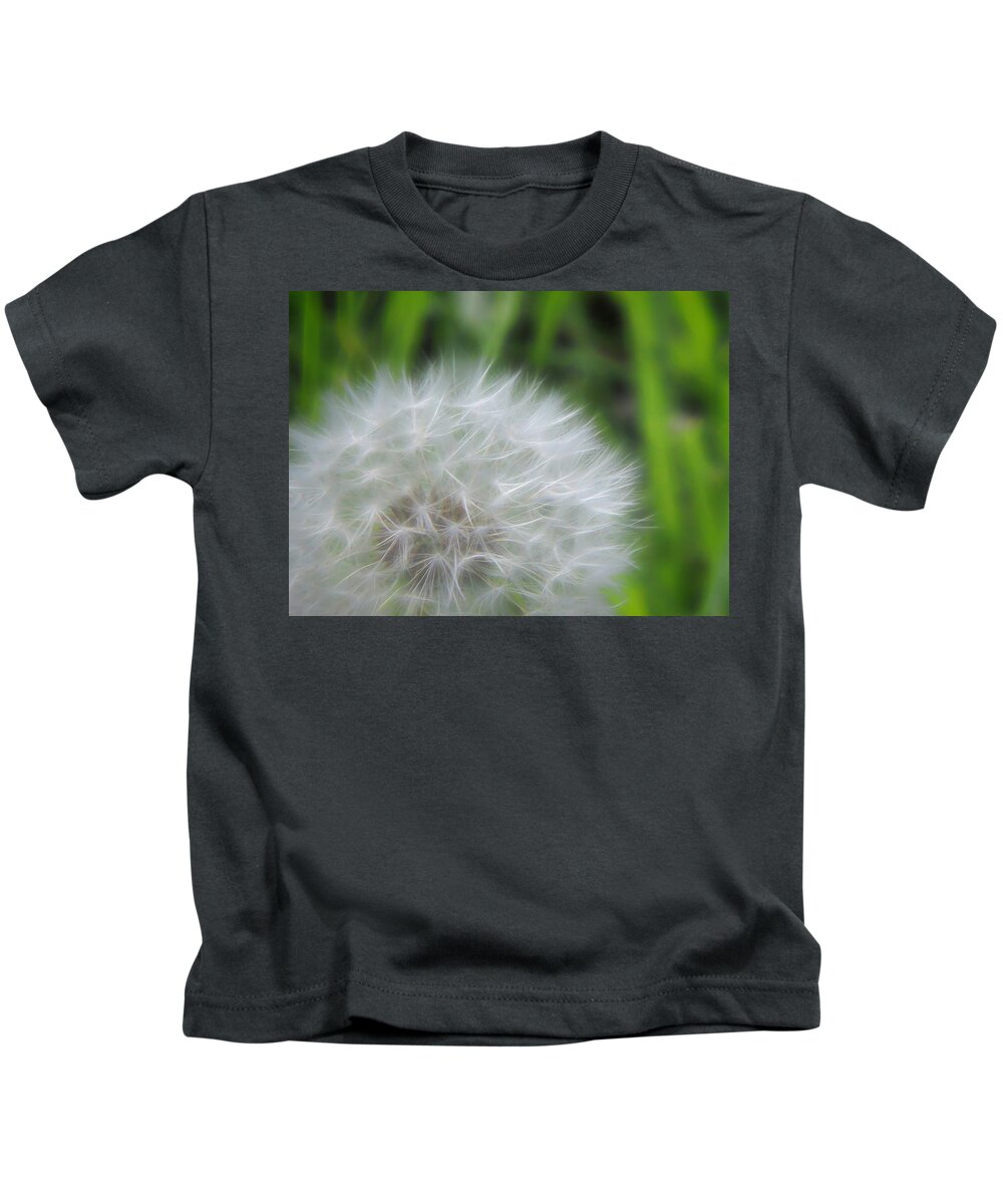 Taraxacum Kids T-Shirt featuring the digital art Dandelion Dreaming by Susan Hope Finley