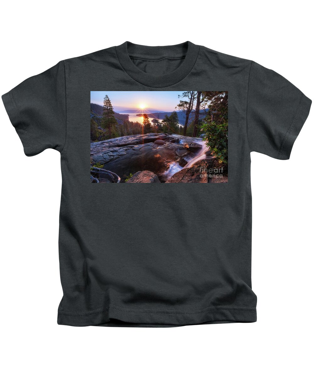 Clouds Kids T-Shirt featuring the photograph Day Break by Anthony Michael Bonafede