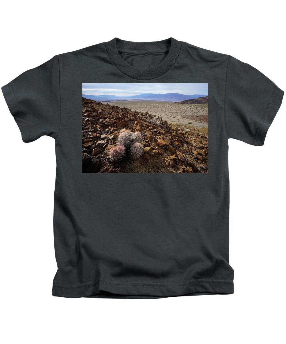 Hell’s Gate Kids T-Shirt featuring the photograph Death Valley Tough by Brett Harvey