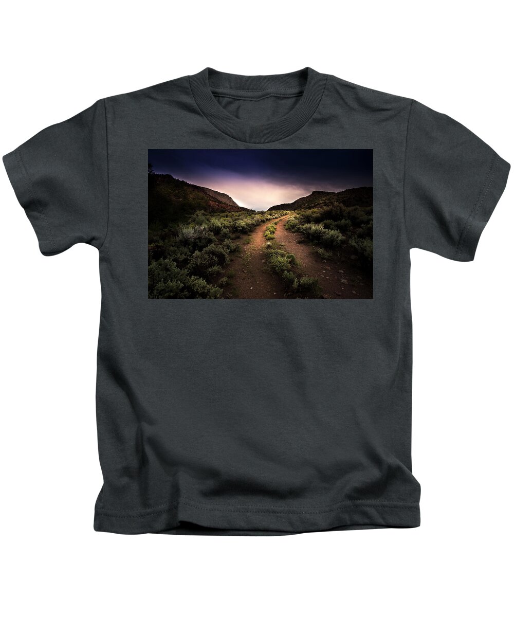 Utah Kids T-Shirt featuring the photograph Desert Two Track by Mark Gomez