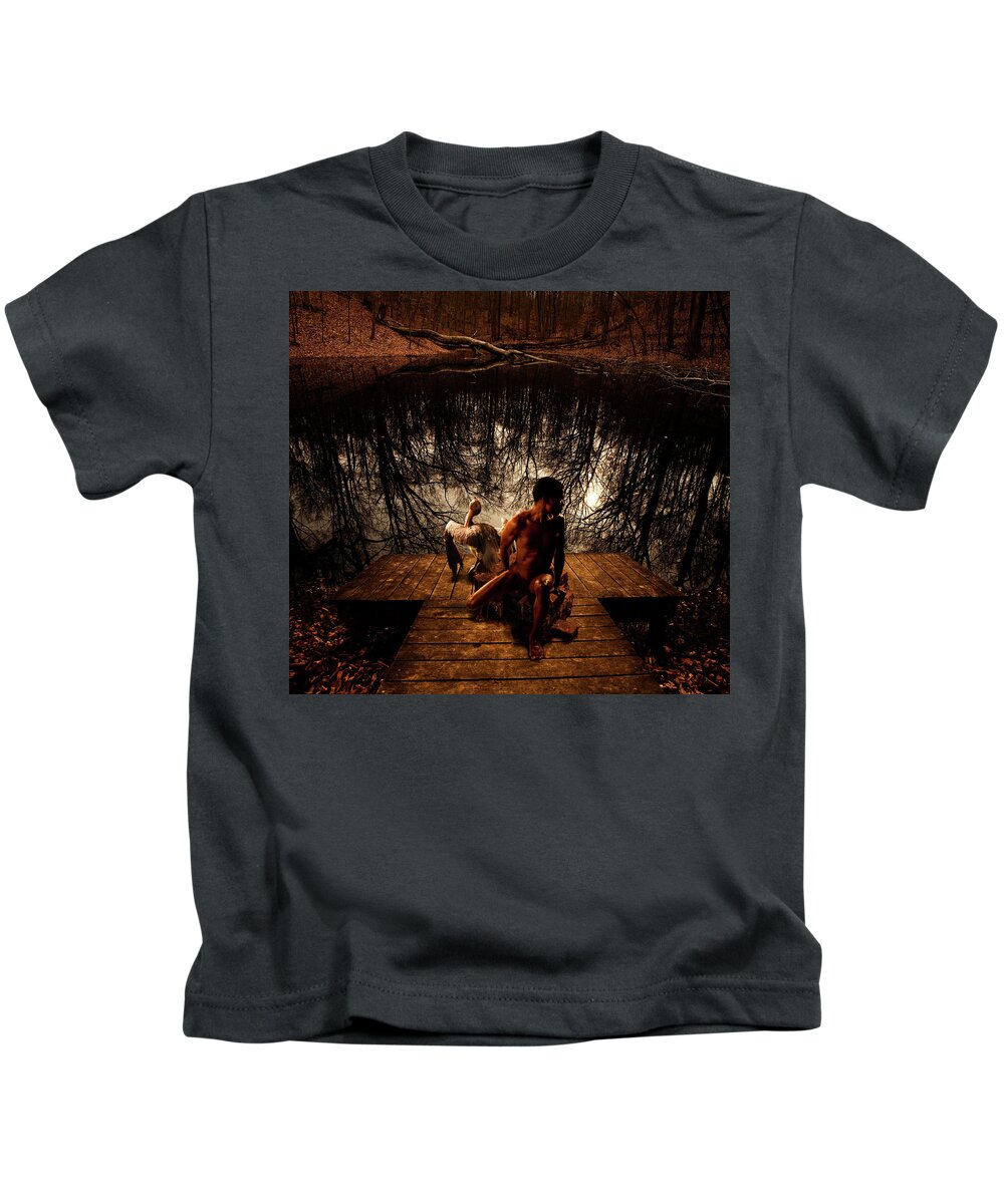 Nude Kids T-Shirt featuring the photograph Desi Searches for What Was Brought by Mark Gomez