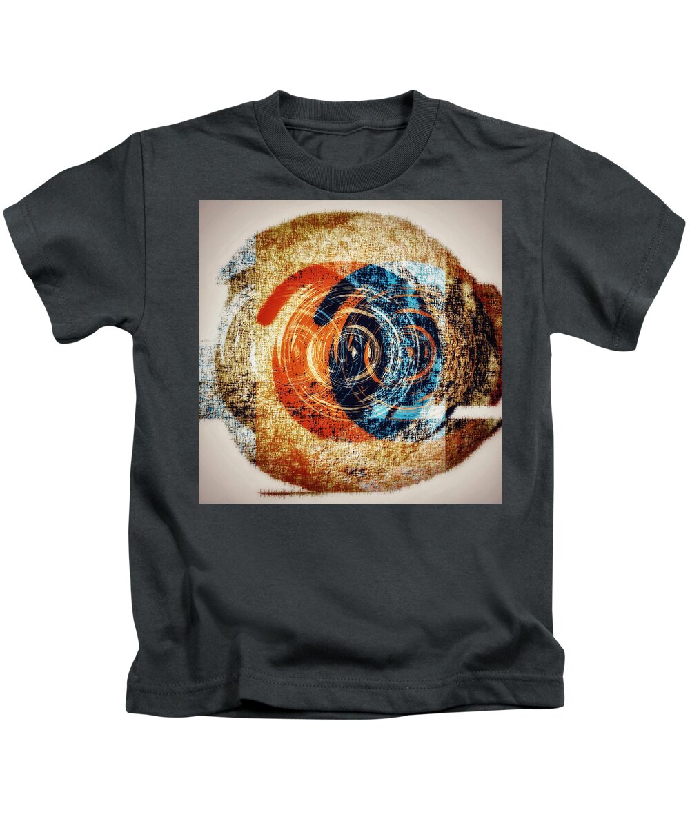 Abstract Art Kids T-Shirt featuring the digital art Dimensions by Canessa Thomas