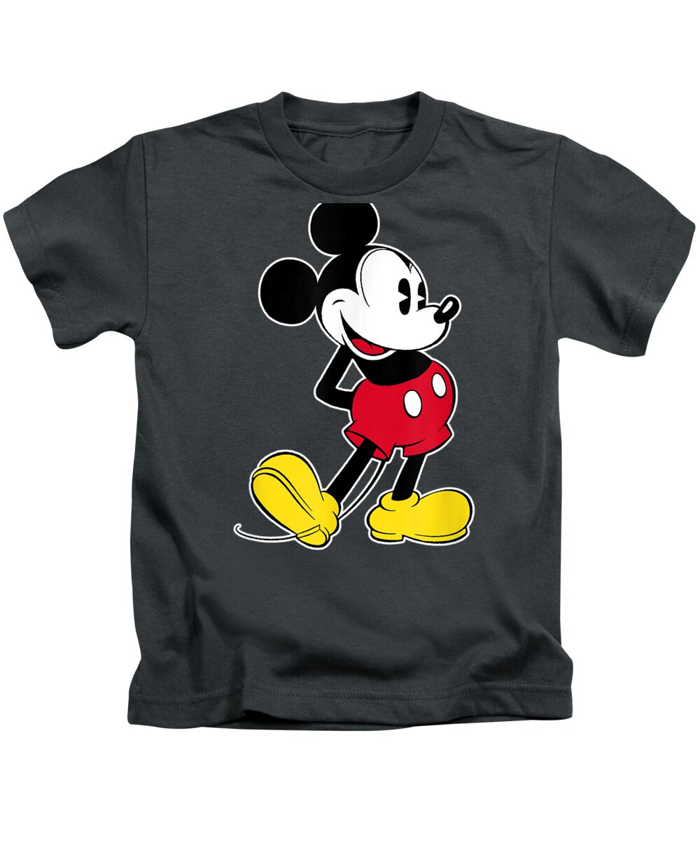 Disney Mickey Mouse Classic Pose Kids T-Shirt by Teo Sewa - Pixels