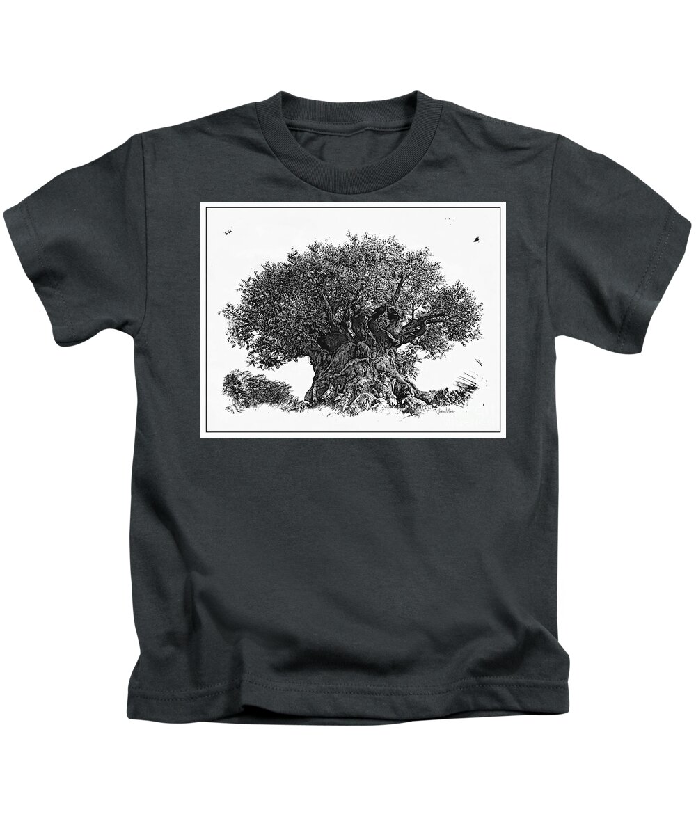 Joshua Mimbs Kids T-Shirt featuring the photograph Disney Tree of Life by FineArtRoyal Joshua Mimbs