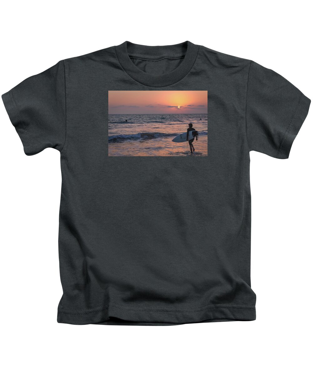 Summer Surfing Kids T-Shirt featuring the photograph Endless Summer by Rebecca Herranen