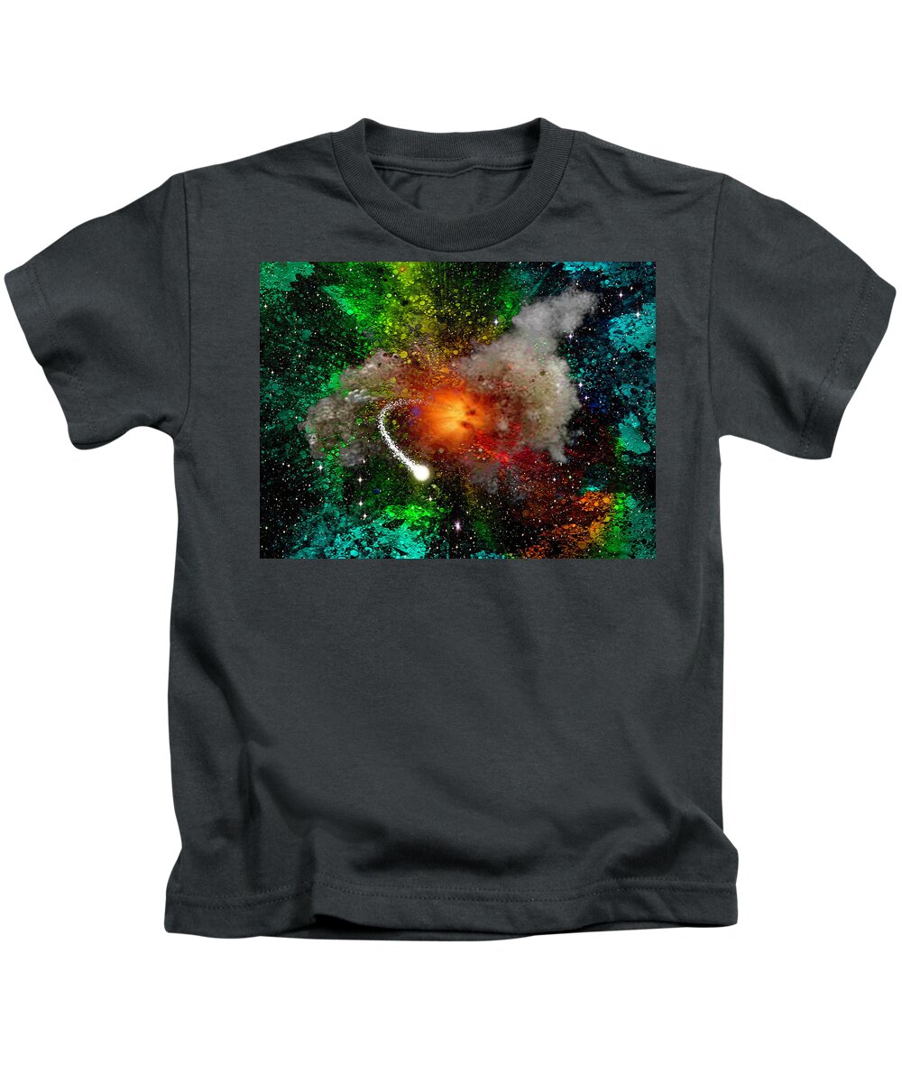 Abstract Kids T-Shirt featuring the digital art Escape by Don White Artdreamer