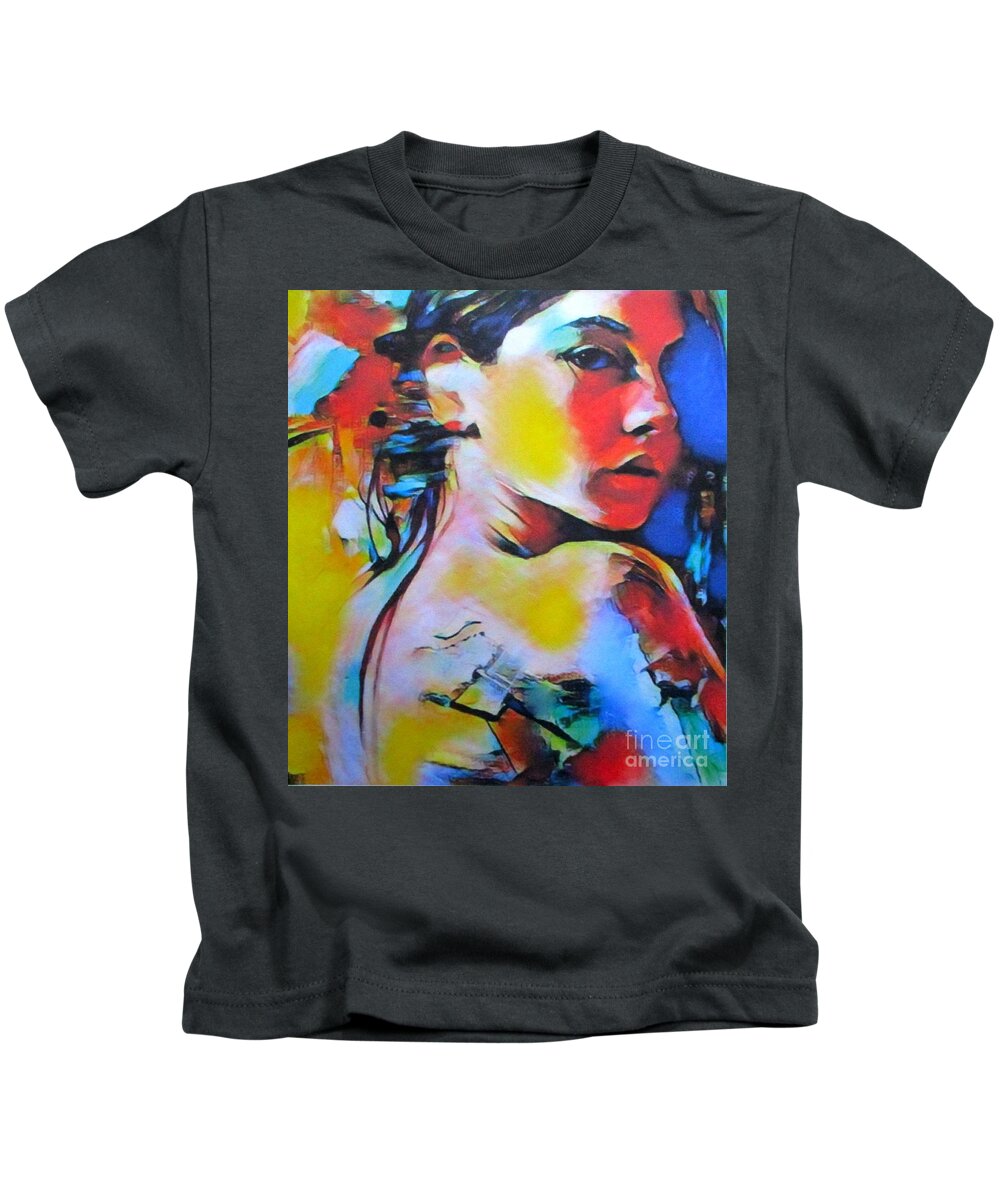 Affordable Paintings For Sale Kids T-Shirt featuring the painting Evolving by Helena Wierzbicki
