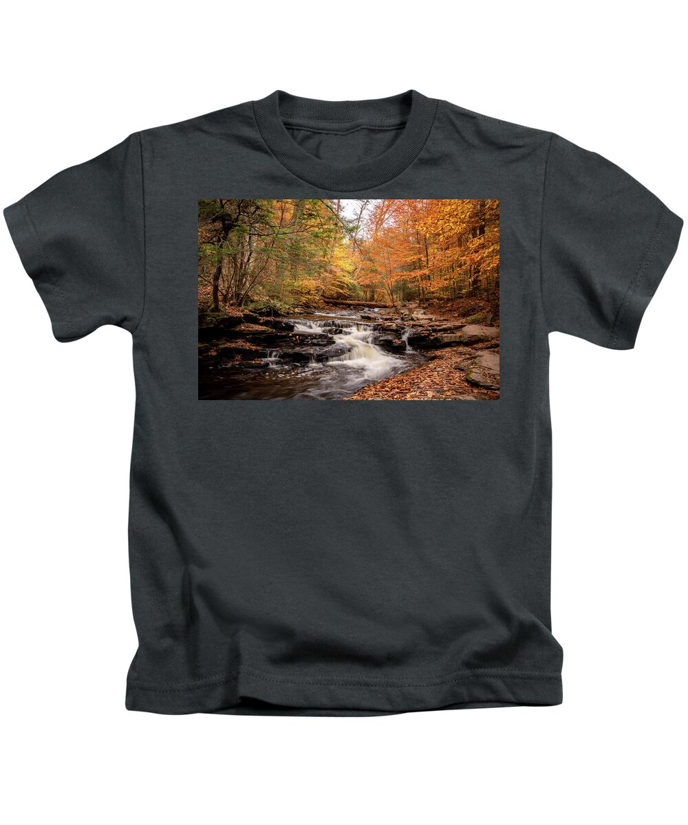 Fall Kids T-Shirt featuring the photograph Fall Along the Glen Leigh by Rose Guinther