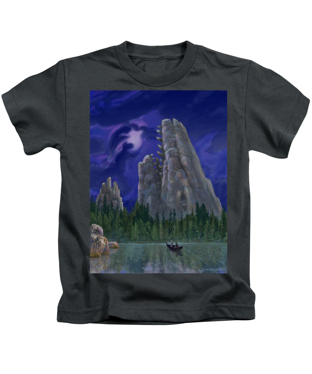Moon Kids T-Shirt featuring the digital art Fallen Giant by Don Morgan