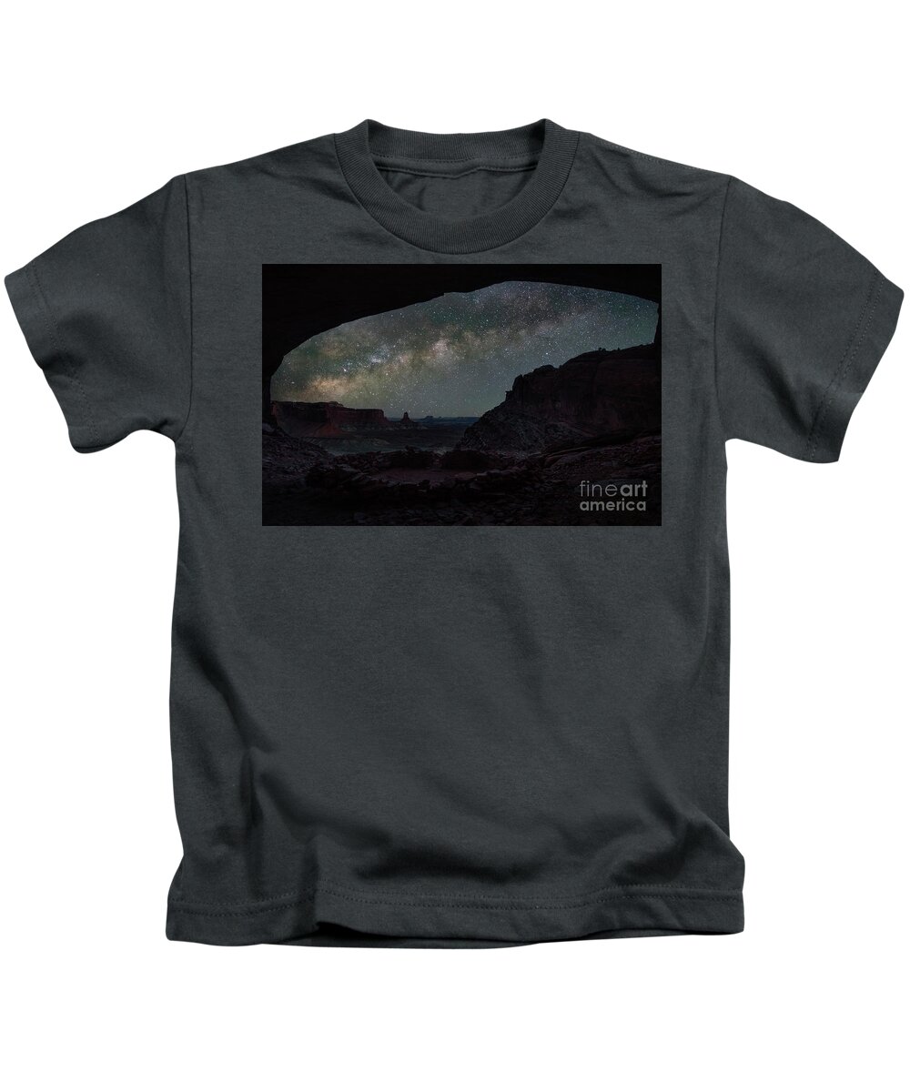 False Kiva Kids T-Shirt featuring the photograph False Kiva Milky Way by Keith Kapple