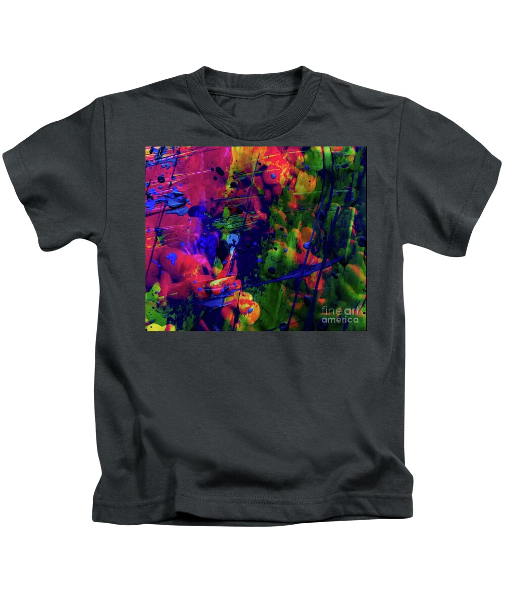 Paint Kids T-Shirt featuring the digital art Fantasy Mix by Yvonne Padmos