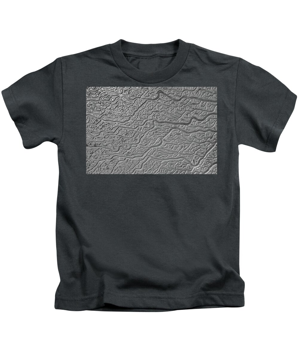 Abstract Kids T-Shirt featuring the photograph Fidalgo Bay Low Tide by Michael Rauwolf