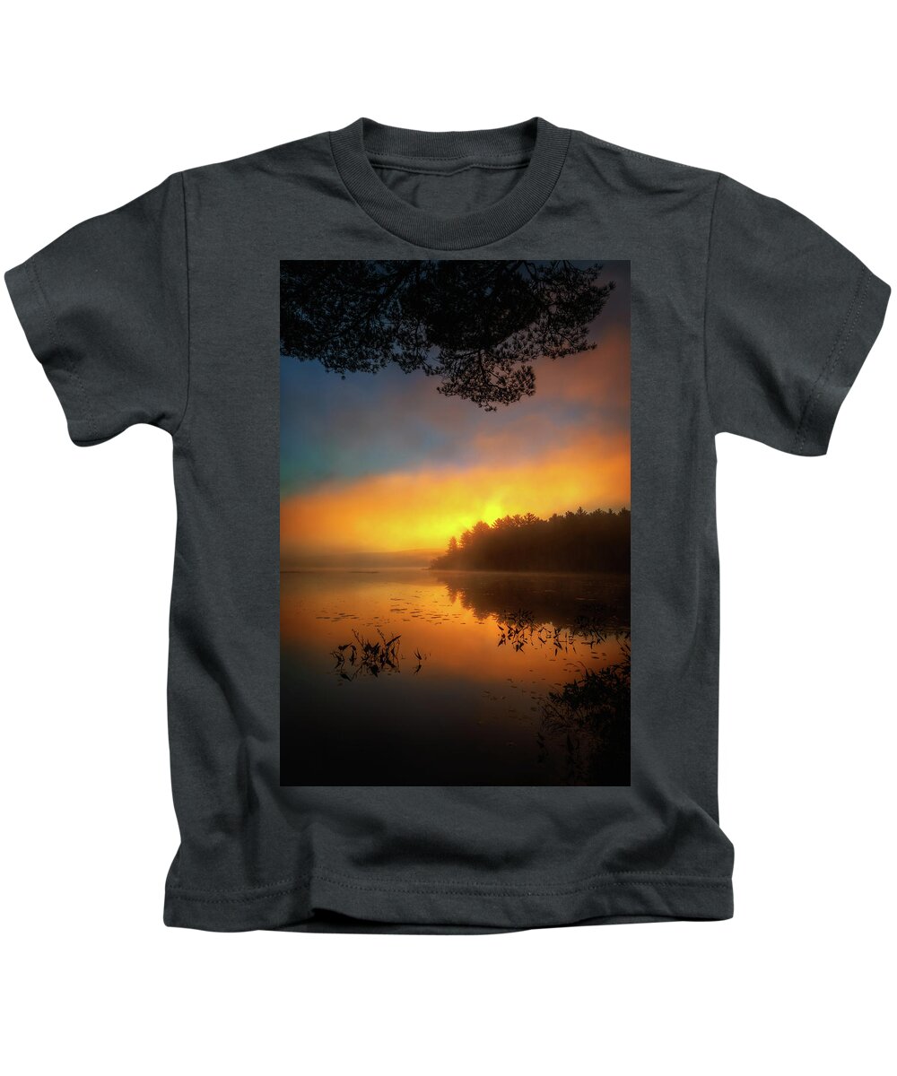 Landscape Kids T-Shirt featuring the photograph First Light 34A4060 by Greg Hartford