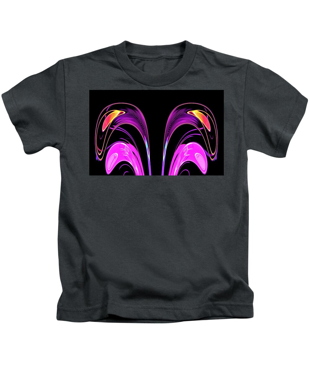 Abstract Kids T-Shirt featuring the digital art Fountain of Life - Abstract by Ronald Mills