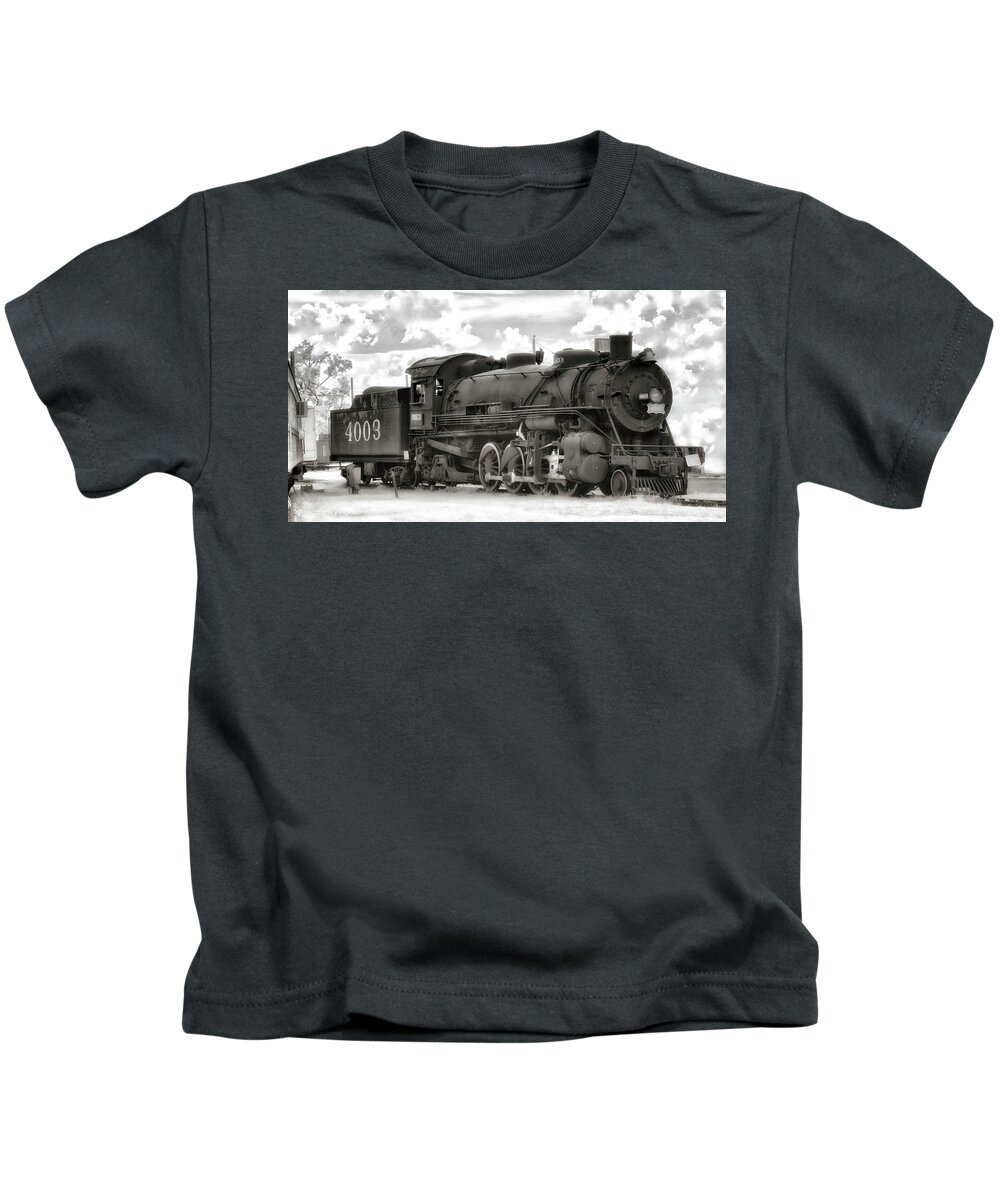  Kids T-Shirt featuring the photograph Frisco Train by William Rainey