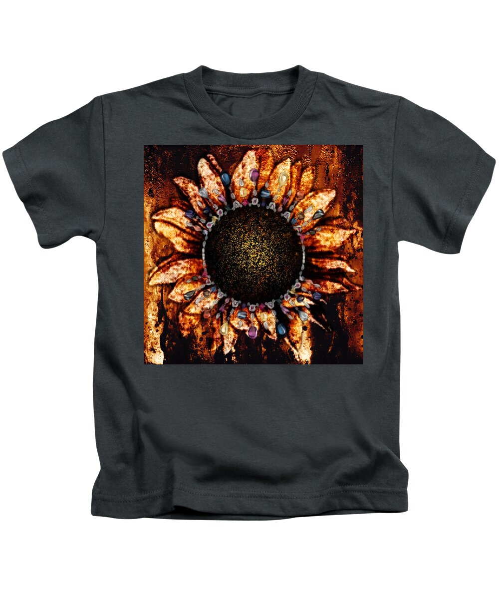 Abstract Art Kids T-Shirt featuring the mixed media From Mud by Canessa Thomas
