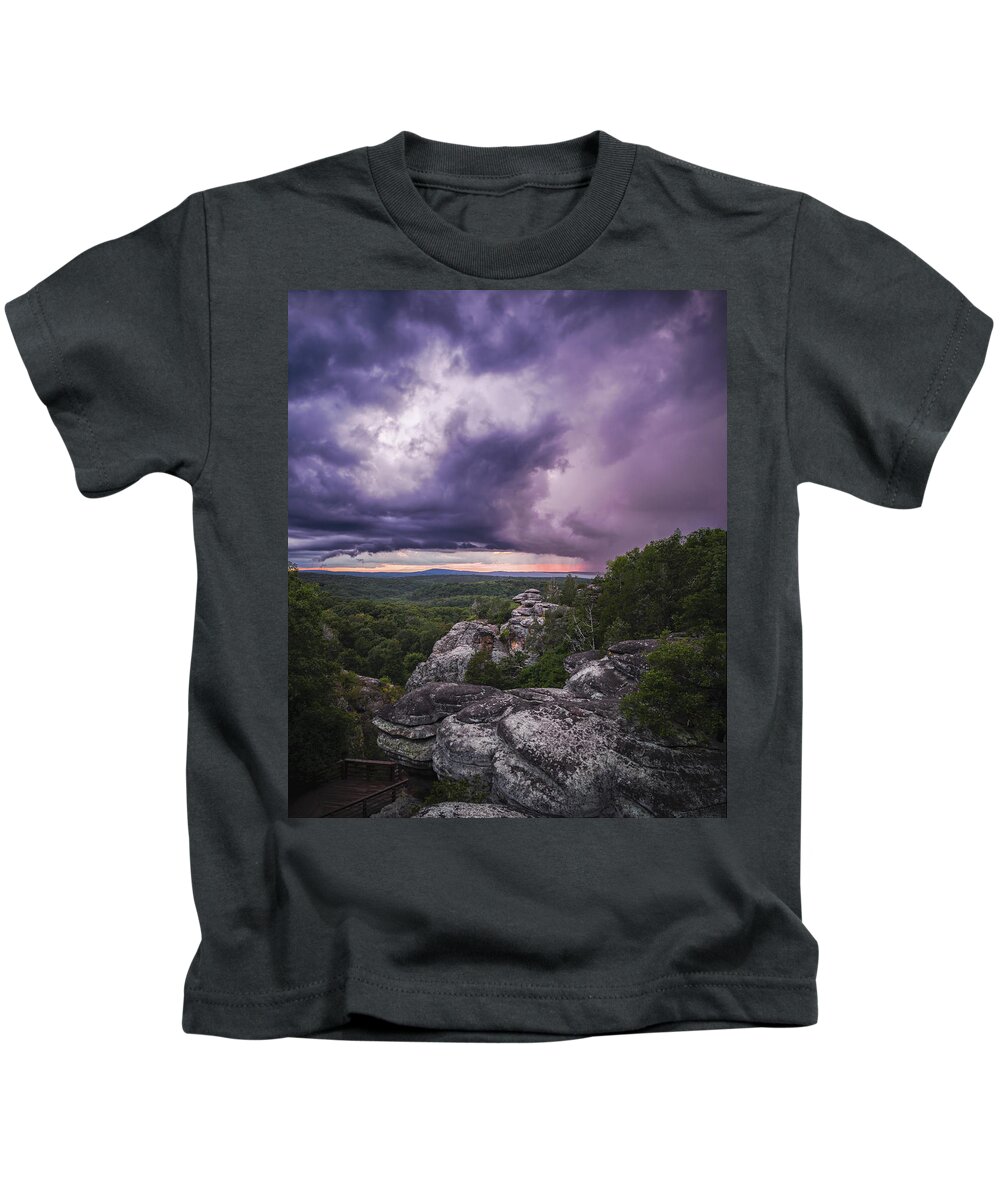 Storm Kids T-Shirt featuring the photograph Garden Storm by Grant Twiss