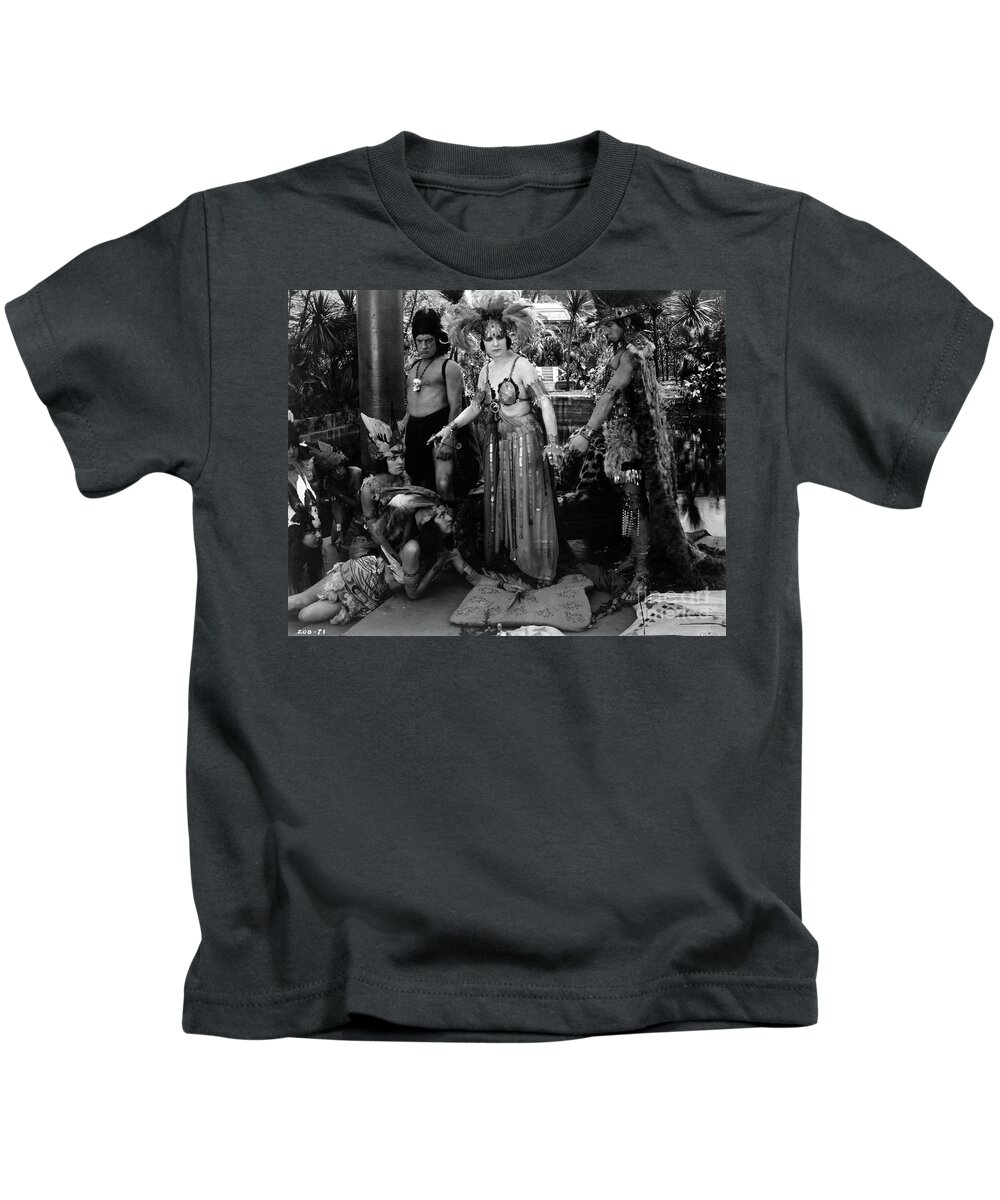 Geraldine Farrar Kids T-Shirt featuring the photograph Geraldine Farrar The Woman God Forgot 1917 by Sad Hill - Bizarre Los Angeles Archive