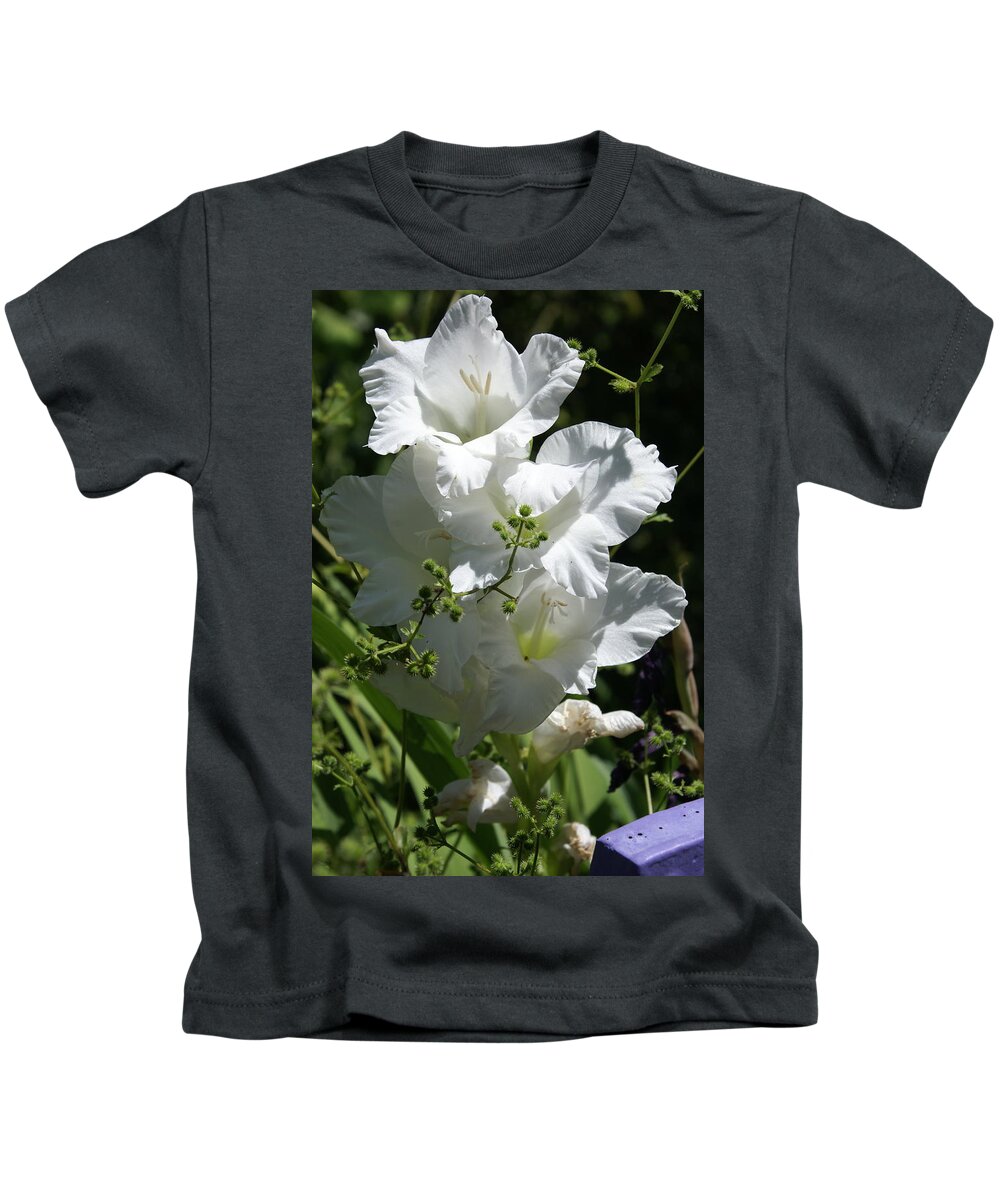  Kids T-Shirt featuring the photograph Gladiolus by Heather E Harman