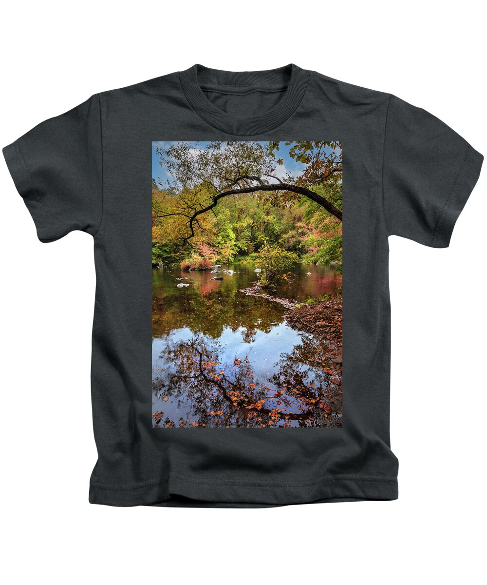Carolina Kids T-Shirt featuring the photograph Going Full Circle into Fall II by Debra and Dave Vanderlaan