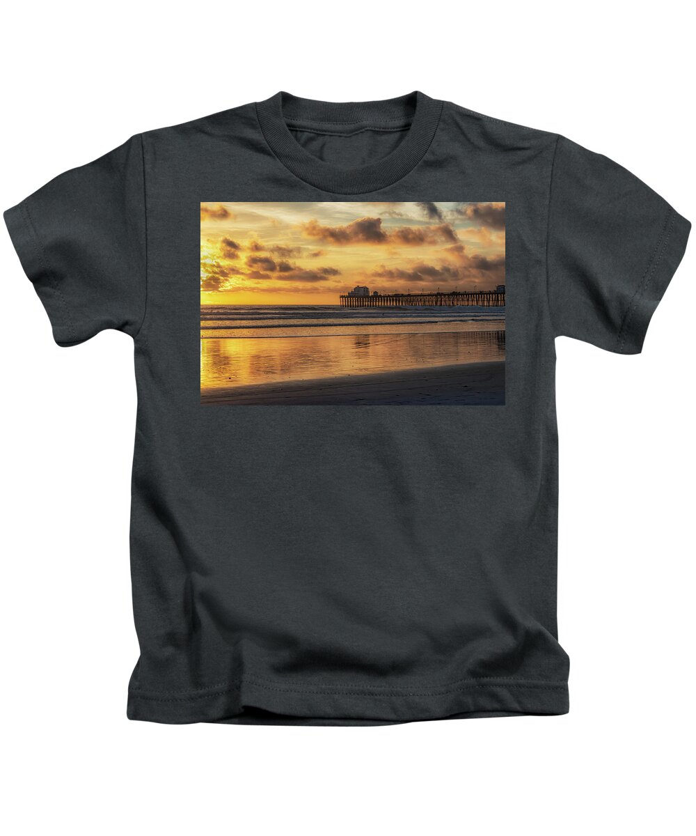 Pier Kids T-Shirt featuring the photograph Grand Pier View by Alison Frank