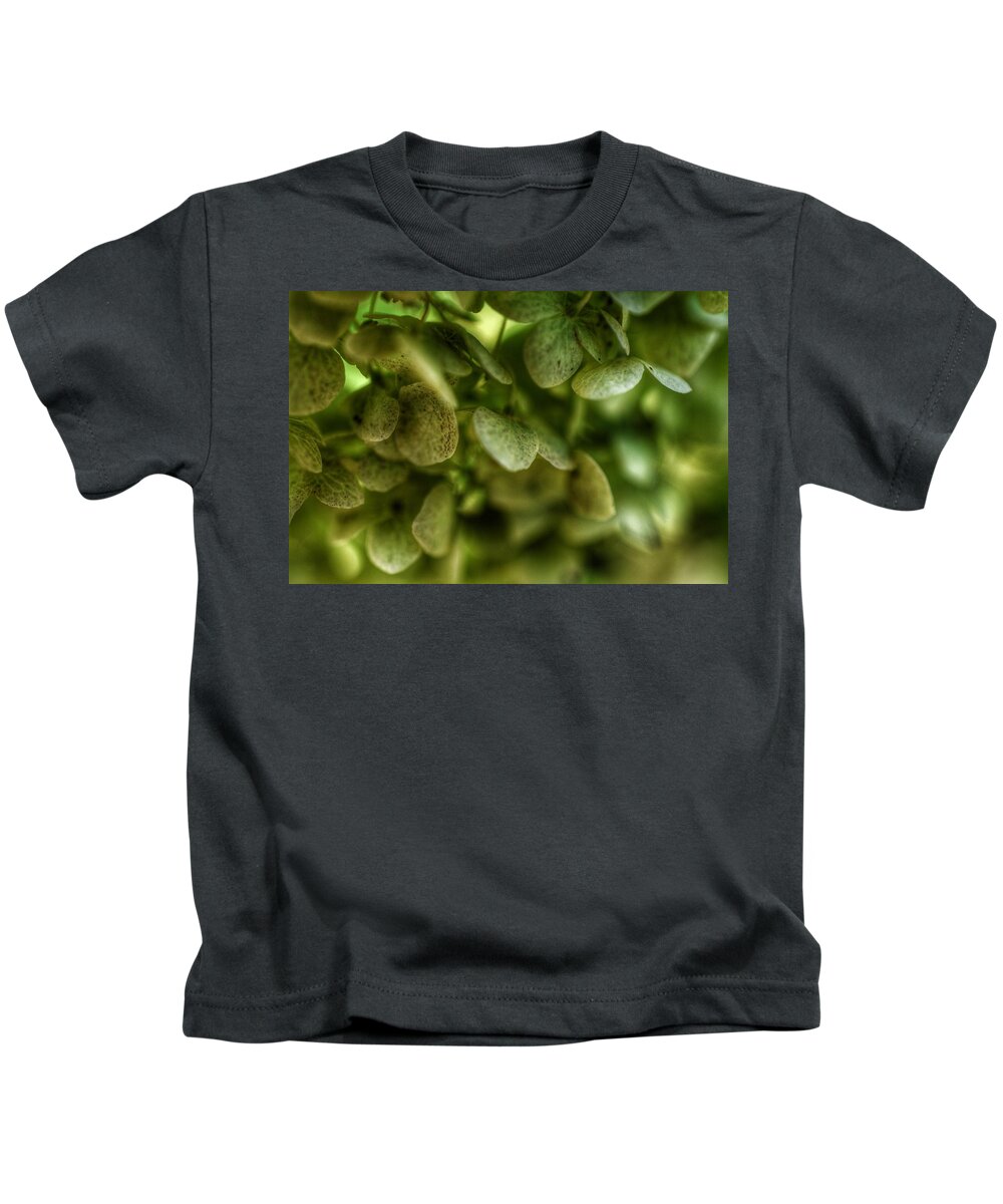 Photo Kids T-Shirt featuring the photograph Green Garden View by Evan Foster