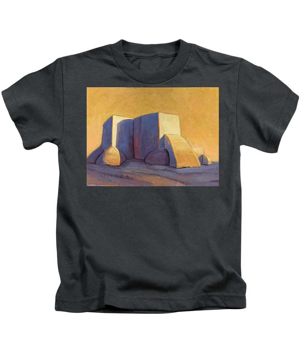 Southwest Kids T-Shirt featuring the painting Hand Made by Konnie Kim