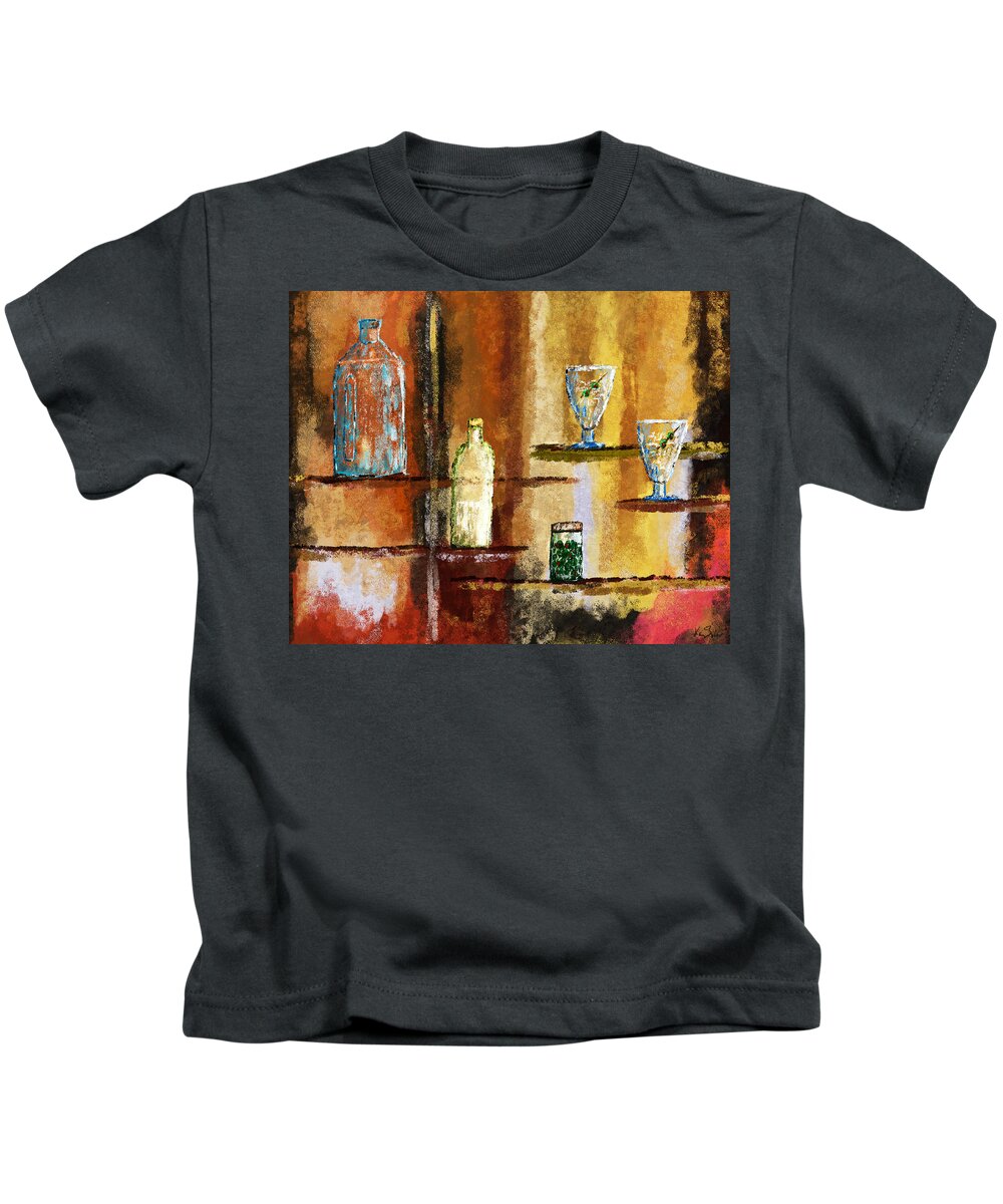 Gin Kids T-Shirt featuring the digital art Happy Hour by Ken Taylor