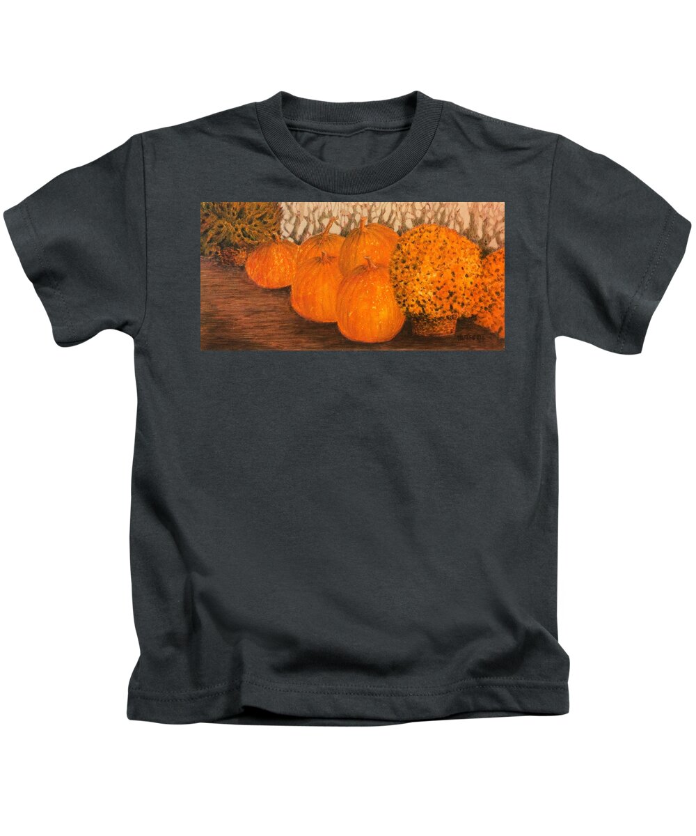 Harvest Kids T-Shirt featuring the painting Harvest by Milly Tseng