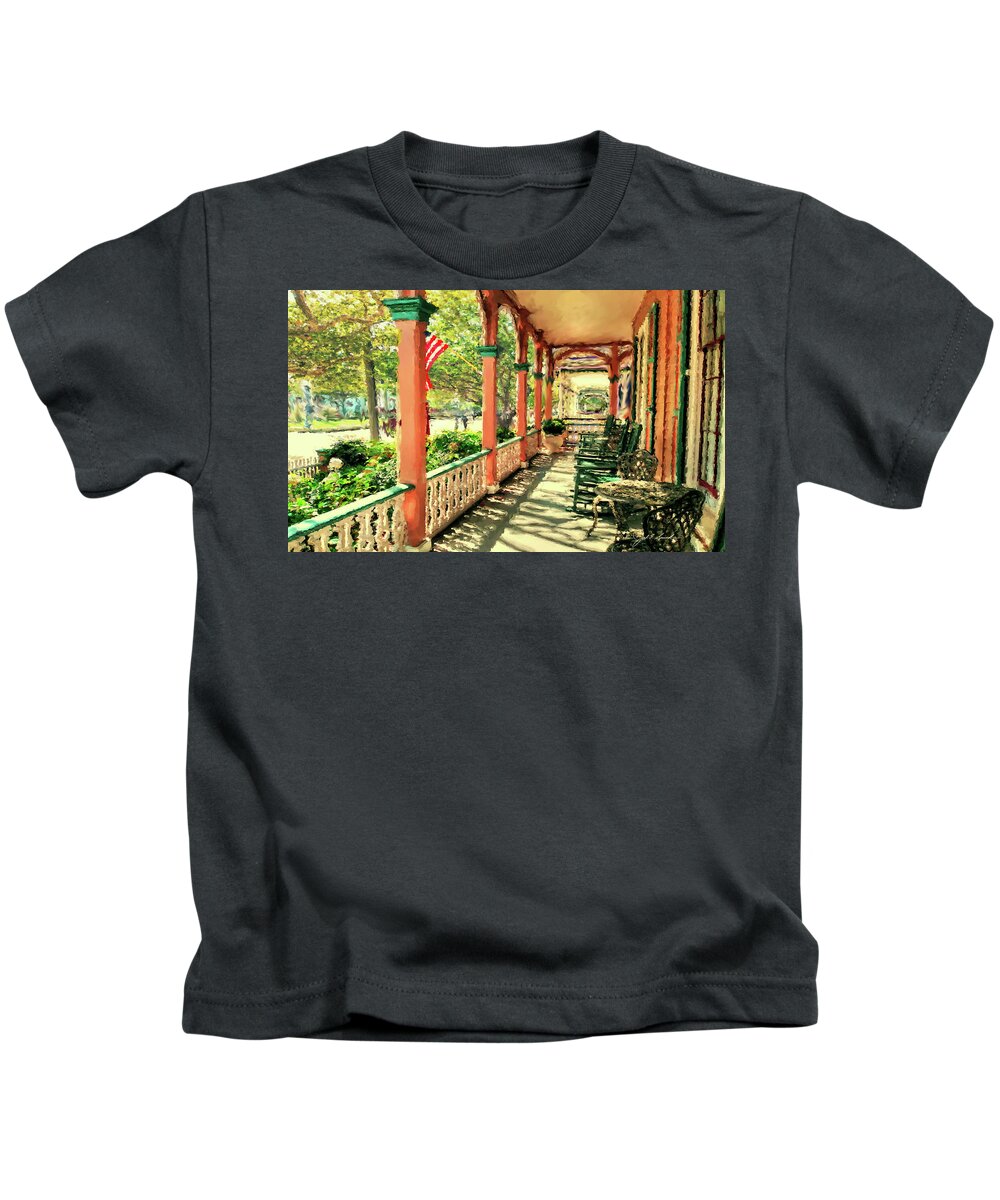 The Mainstay Kids T-Shirt featuring the painting The Mainstay by Joel Smith