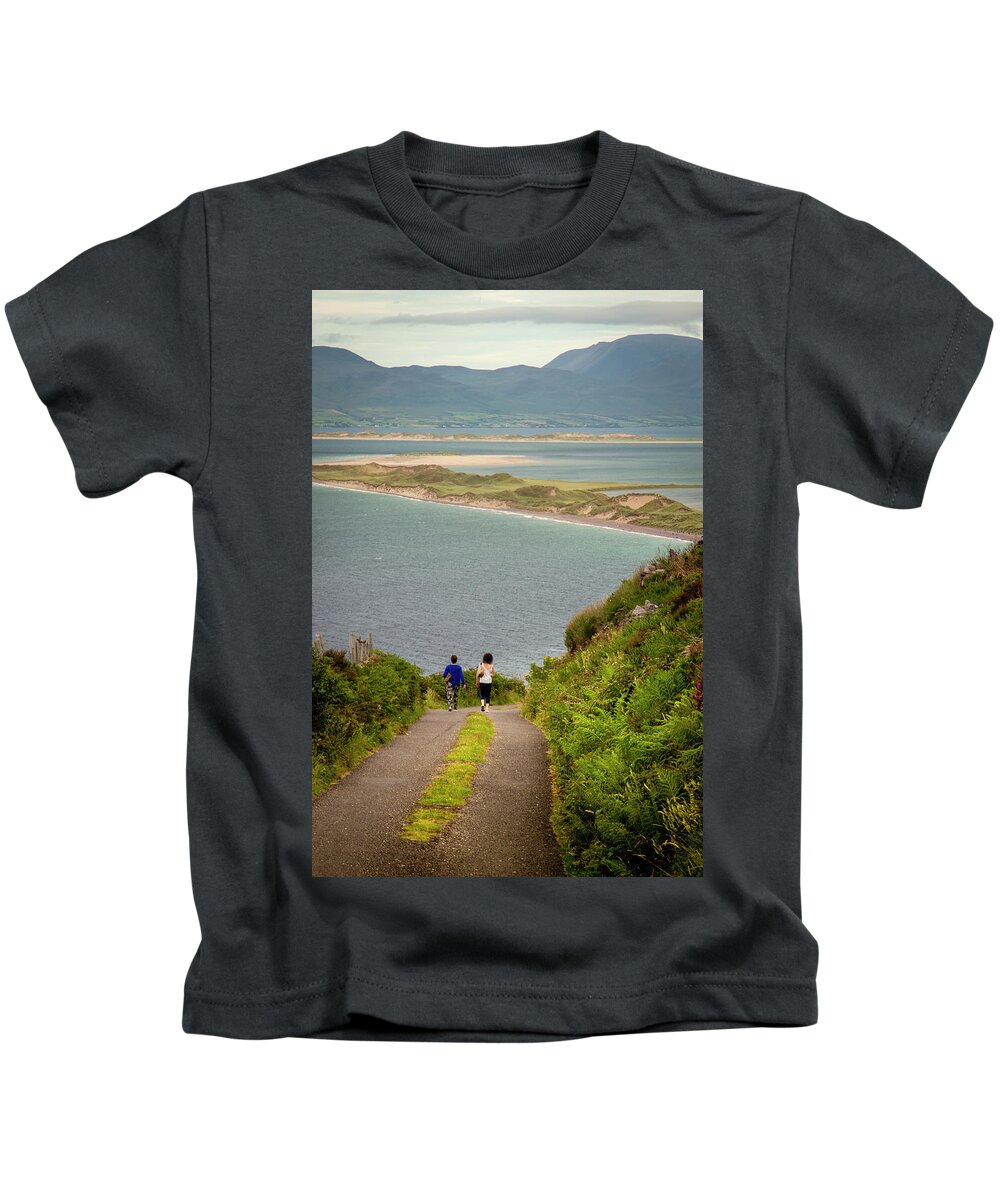 Rossbeigh Kids T-Shirt featuring the photograph Heading to Rossbeigh by Mark Callanan