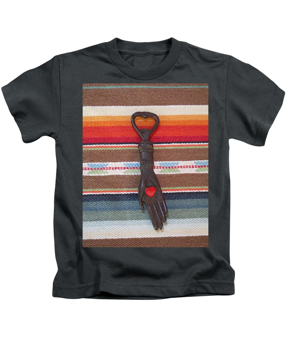 Heart Kids T-Shirt featuring the photograph Heart in Hand by Gia Marie Houck
