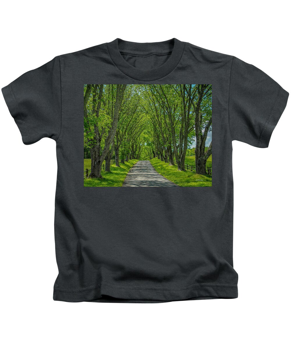Highland Kids T-Shirt featuring the photograph Highland Drive by Dale R Carlson