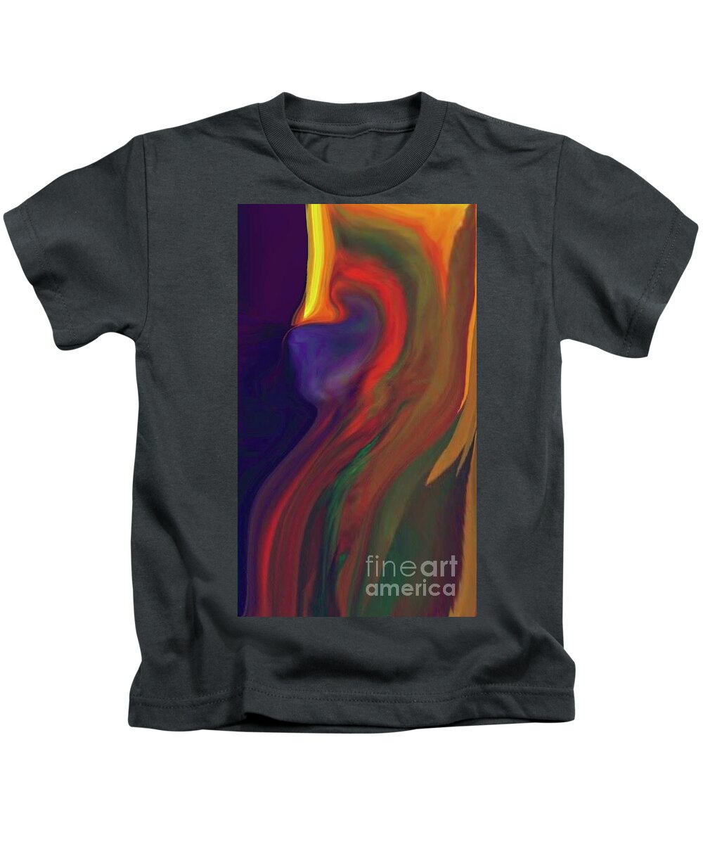  Kids T-Shirt featuring the digital art Horseman by Glenn Hernandez