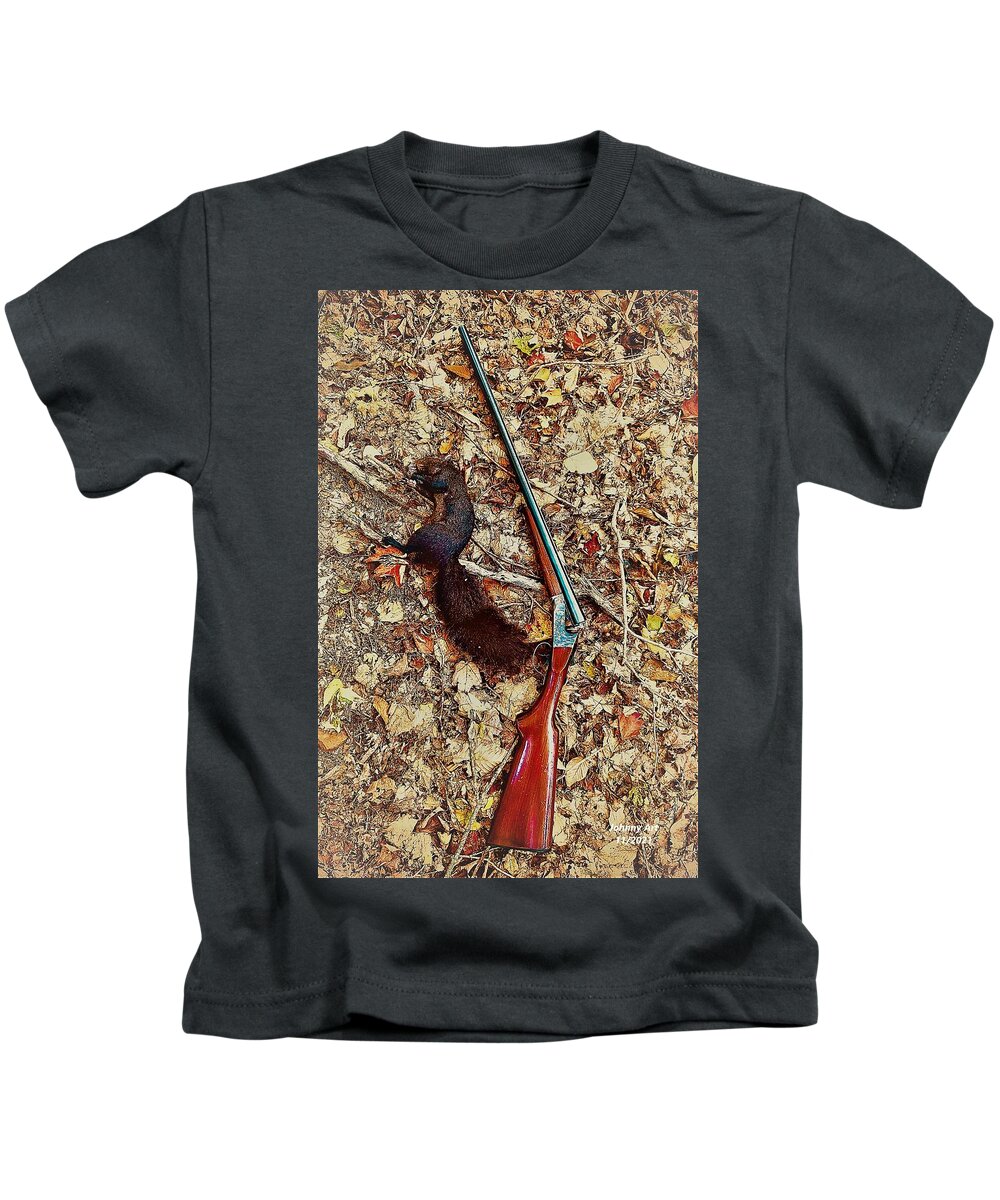 Hunting Kids T-Shirt featuring the photograph Hunting by John Anderson