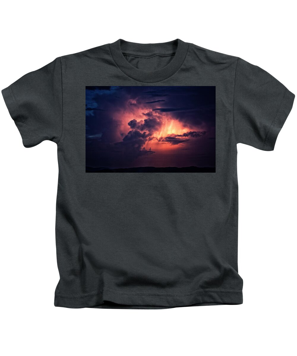 Thunderstorm Kids T-Shirt featuring the photograph Illuminated from Within by Charles Floyd