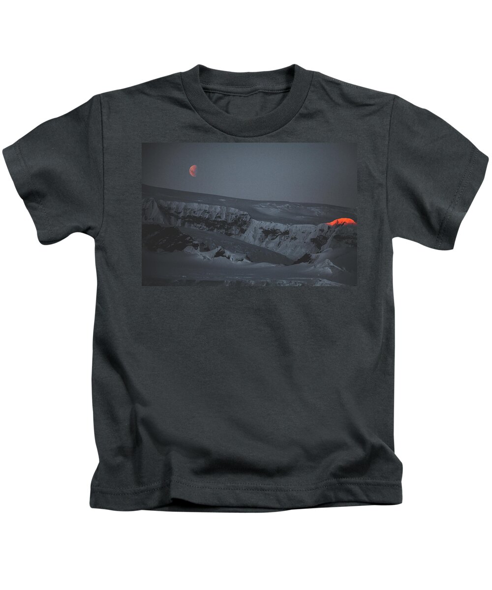 03feb20 Kids T-Shirt featuring the photograph Illumination over LeMaire Channel at Sunset by Jeff at JSJ Photography