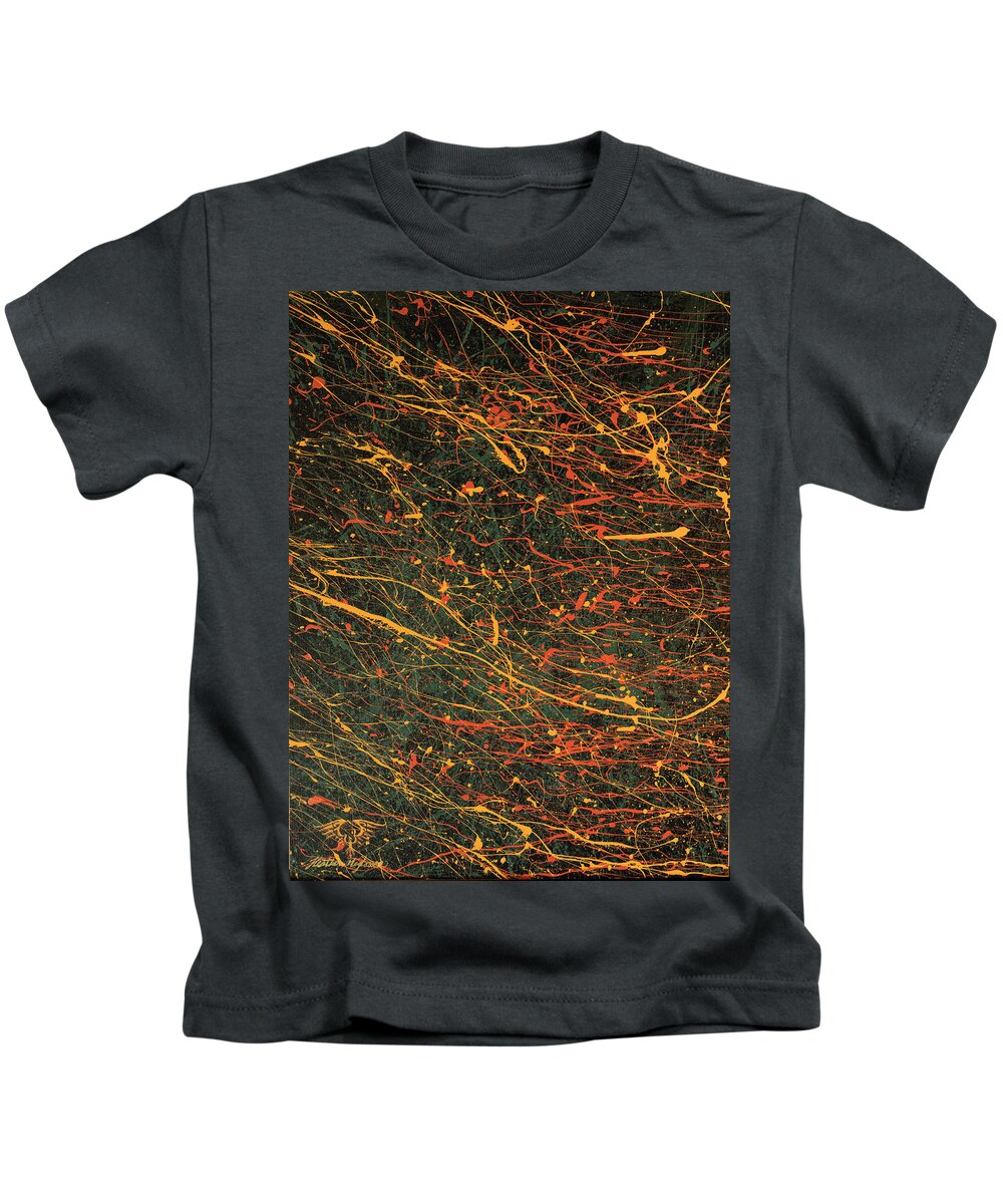 Abstract Kids T-Shirt featuring the painting Immersion by Heather Meglasson Impact Artist