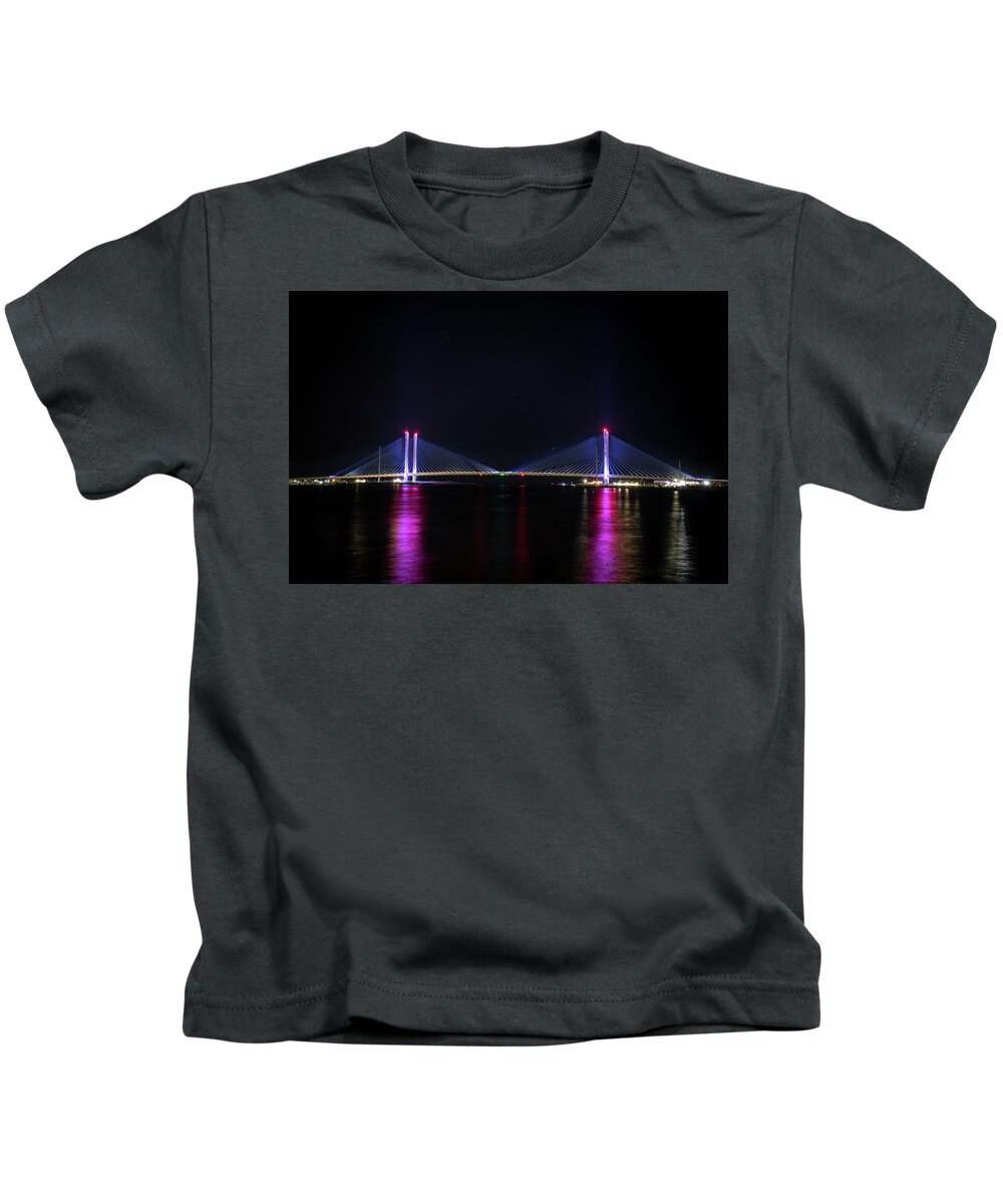 Water Kids T-Shirt featuring the photograph Indian River Inlet by Rose Guinther