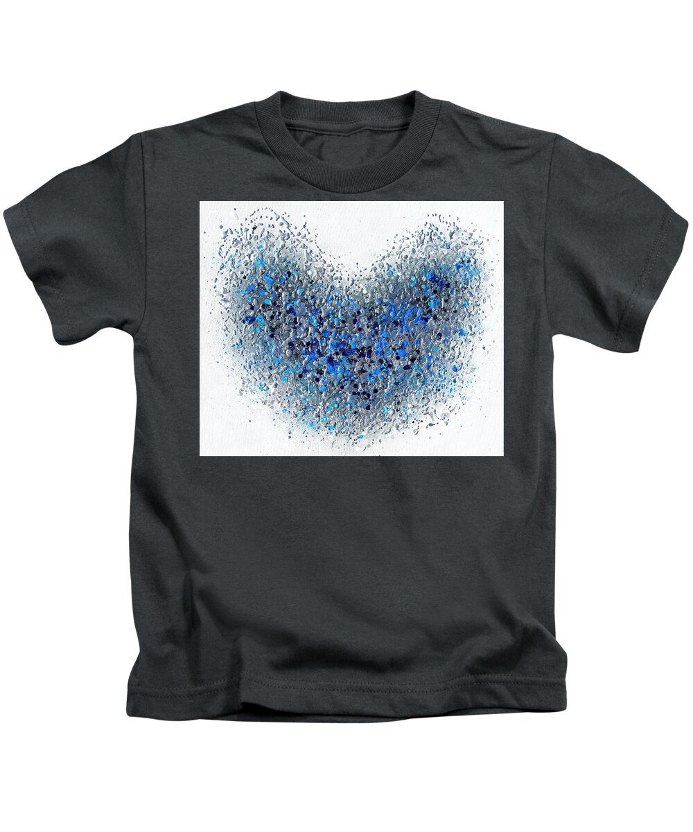 Heart Kids T-Shirt featuring the painting Inspired Heart by Amanda Dagg