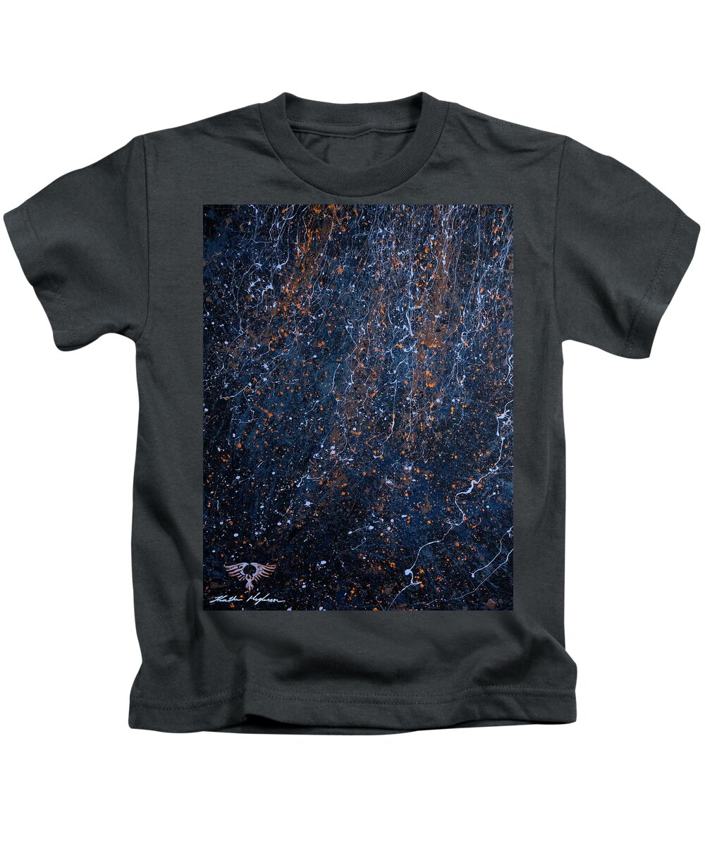 Abstract Kids T-Shirt featuring the painting Into the Light by Heather Meglasson Impact Artist
