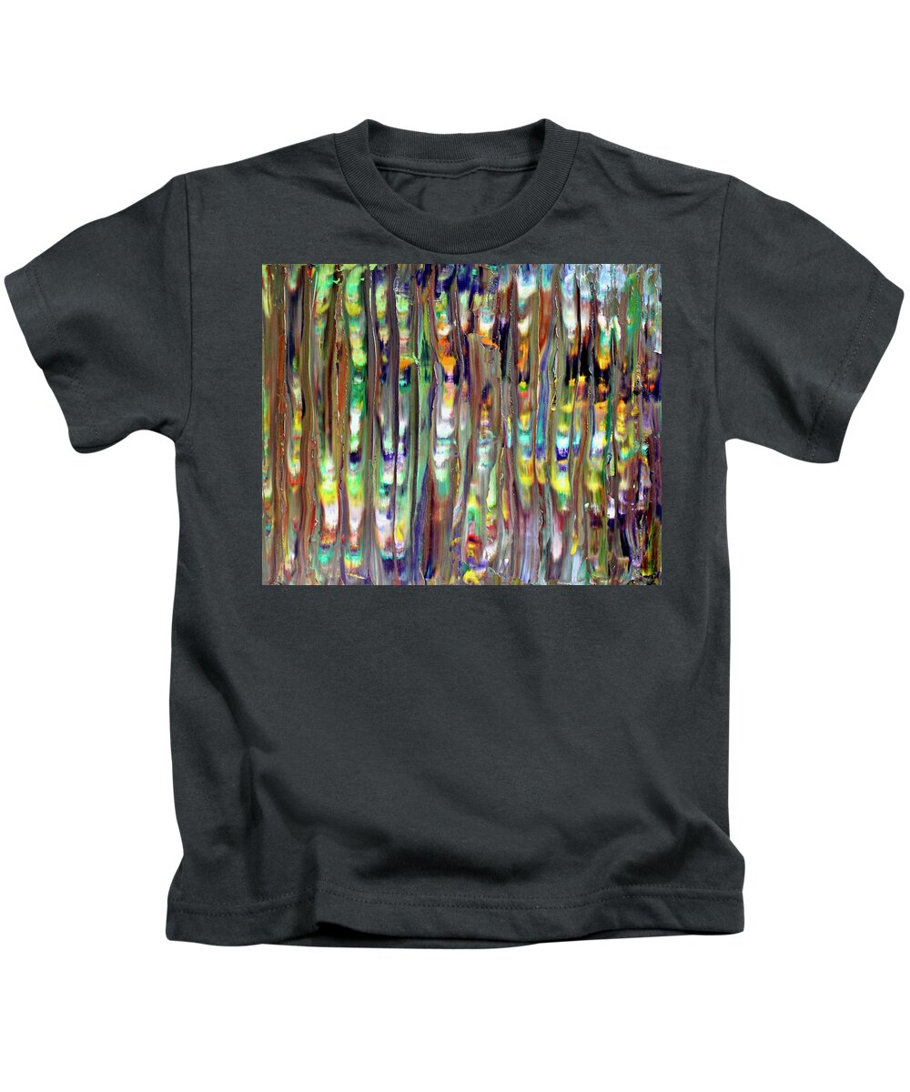 Woods Kids T-Shirt featuring the painting Into the Woods 2 by Teresa Moerer